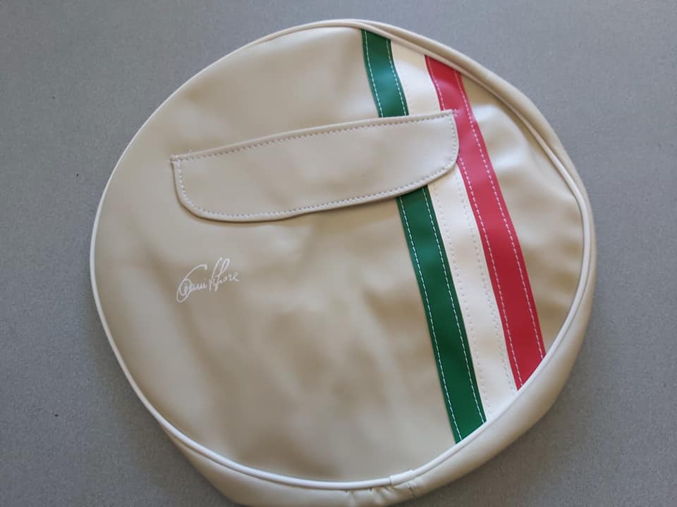 Copri Ruota di SCORTA con bandiera italiana da 8 polici per TUTTE VESPA