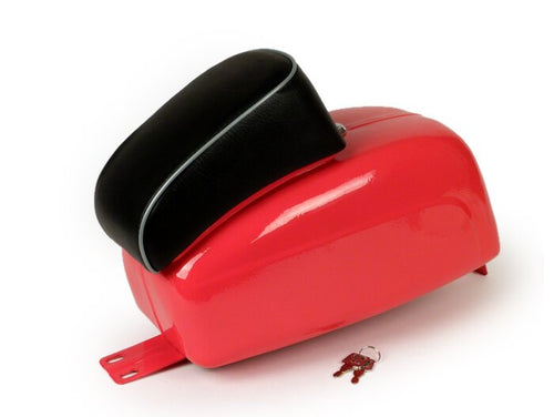 Bauletto porta oggetti porta attrezzi liscio in metallo per VESPA 50 SS 90 SS prima serie