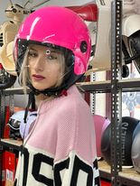 CASCO JFM DEMI JET ROSA LUCIDO MODELO 900GR VISIER