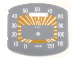 Quadrante per contachilometri VDO per Vespa 125 VNB/​150 GS/​T2-4 (d)