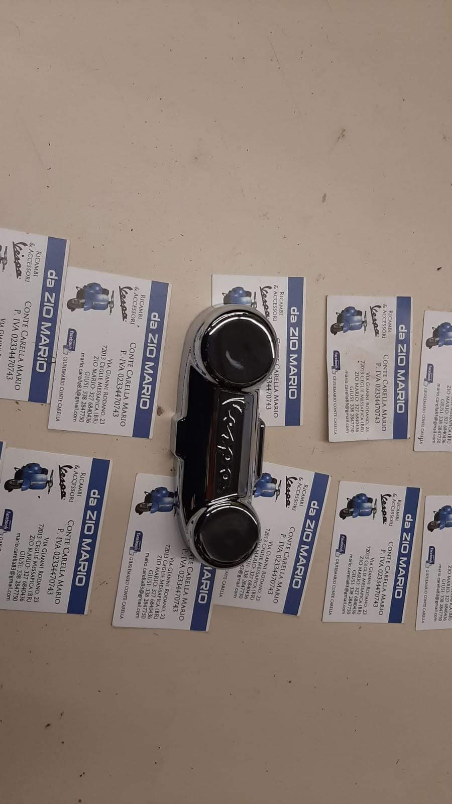 Coprimolleggio copribraccio in plastica cromata per VESPA 125 150 200 cc PX PE