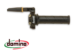 Manopola gas rapido DOMINO Racing nero/​oro manopole: nero