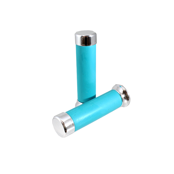 Coppia Manopola Turchese con tappi cromati Piaggio Vespa