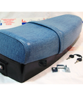 Sella jeans blu lunga per VESPA PK XL 50 125 cc. gonnellino