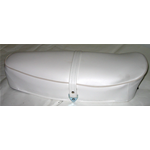 Sella bianca bordo bianco per VESPA PRIMAVERA 50 125 cc. N R L senza serratura