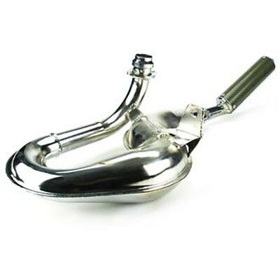 Marmitta serpentone SIMONINI cromata silenziatore in CARBONIO per VESPA PX 125 T5
