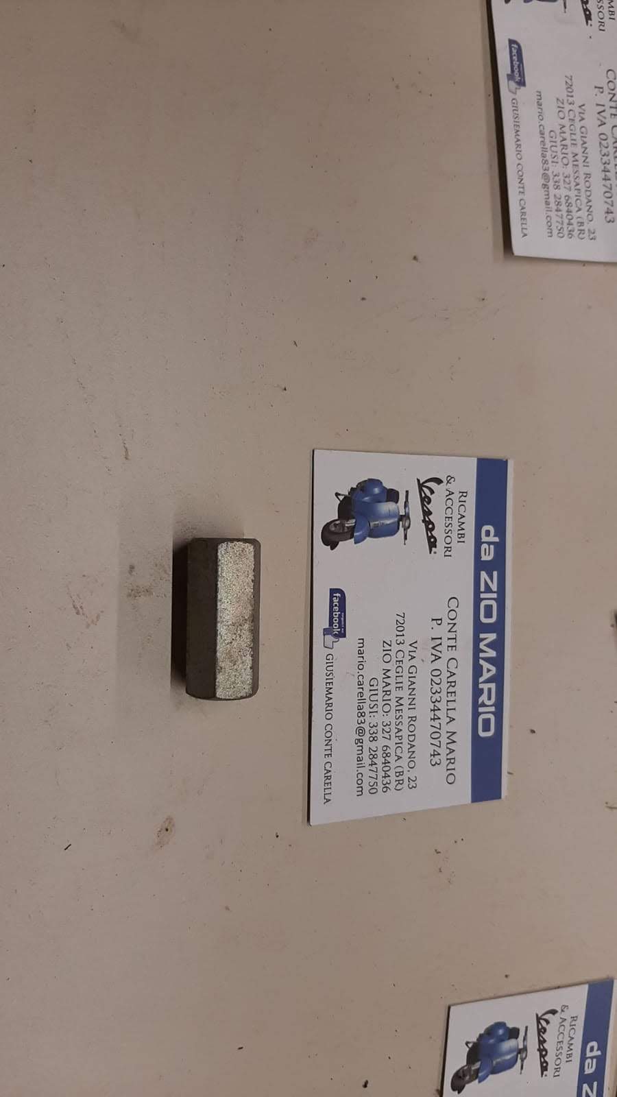 Distanziale tra cuffia e testata cilindro per VESPA