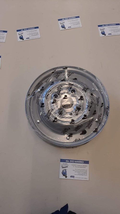 Cerchio Ruota Acciaio Chiuso 2.75 e 2 3/4 9" per VESPA 50 90 cc. N L R Faro Tondo dal 1963
