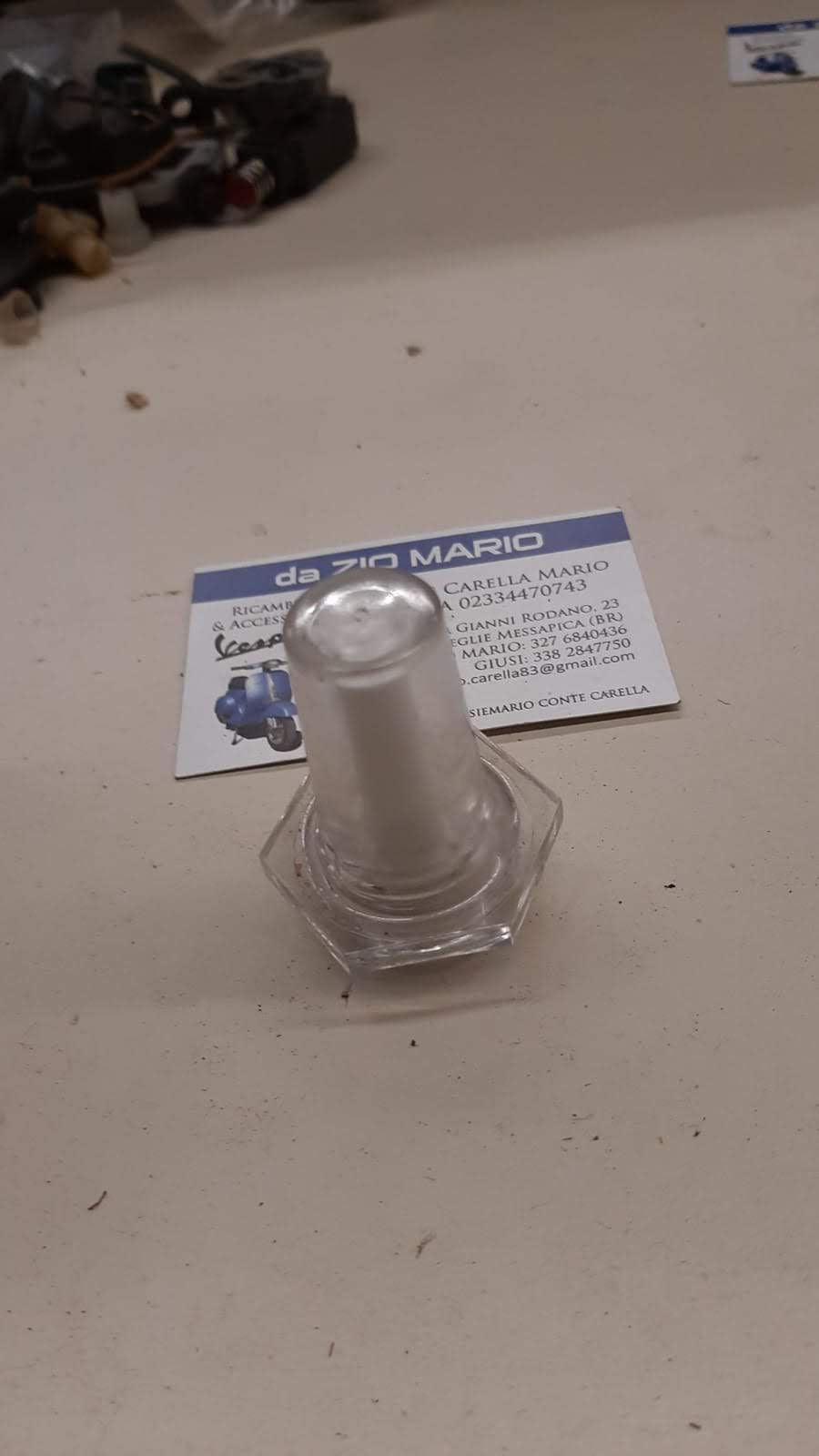 Spia Bicchierino Livello Olio Serbatoio Miscelatore per VESPA PX