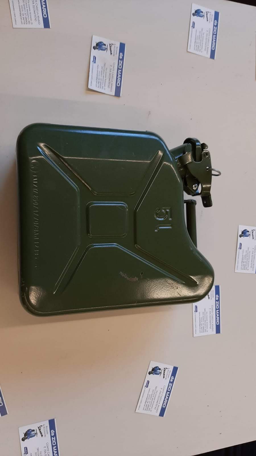 Tanica benzina miscela da 5 litri VESPA in METALLO rinforzato