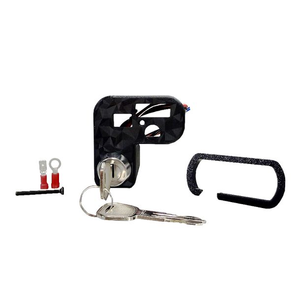 COPERCHIO DEVIO LUCI EVOK IRON SWITCH PRISMA CARBON PER VESPA 50-90-125 PRIM CON COMMUTATORE CHIAVE