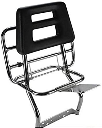 Portapacchi posteriore con schienale cromato per VESPA 125 150 200 PX PE con e senza freno a disco