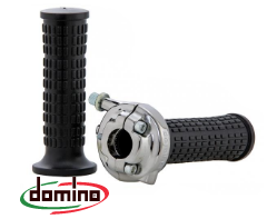 Manopola gas rapido DOMINO Vintage "Lario" cromo manopole: nero