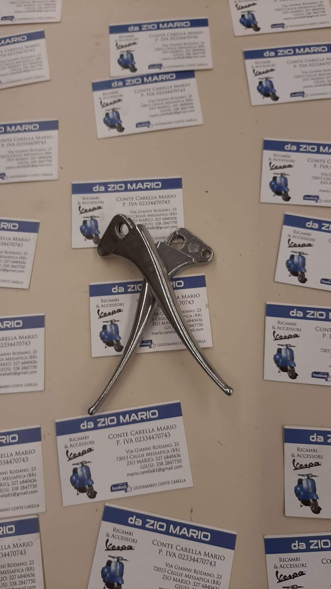 Coppia leve freno e frizione tipo originale VESPA 125 150 180 200 RALLY GTR SPRINT