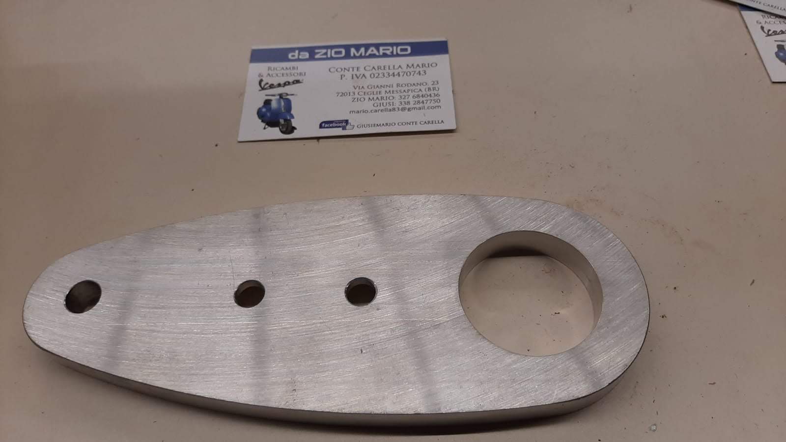 TRASFORMAZIONE MOZZO COPRIMOLLEGGIO PER VESPA FARO BASSO VL STRUZZO A VESPA 6 GIORNI