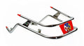 Paraurti perimetrale cromato - rosso- per parafango VESPA 125 150 200 cc. px pe