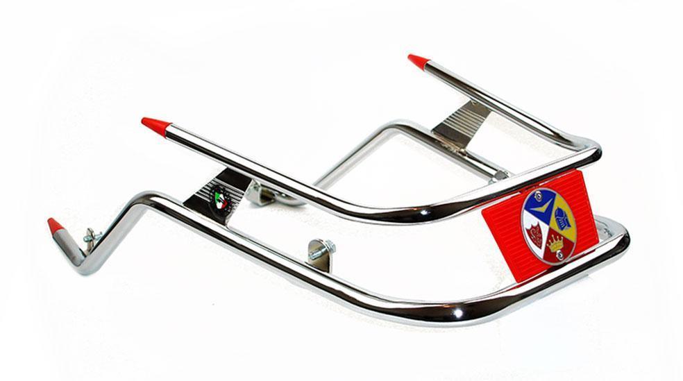 Paraurti perimetrale cromato - rosso- per parafango VESPA 125 150 200 cc. px pe