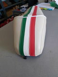 Sella SPORTIVA BEIGE con BANDIERA ITALIANA LUNGA per VESPA 50 SPECIAL