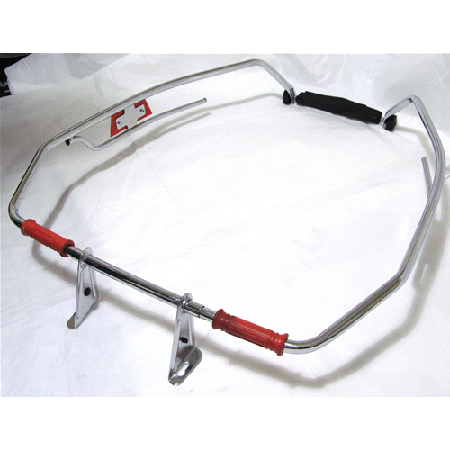 Perimetrale salvascocca Cromato - Rosso - per VESPA 125 150 160 180 200 cc. SUPER GT SPRINT SS RALLY