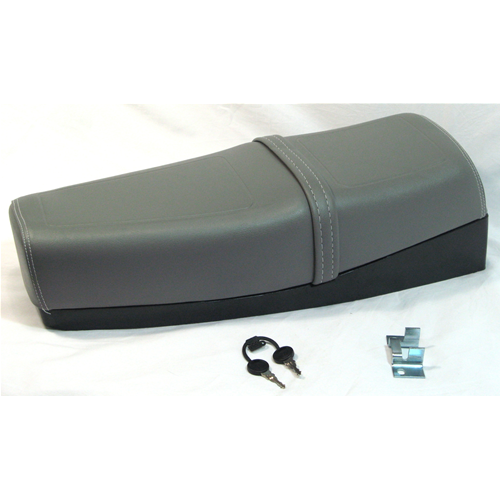 Sella lunga grigia per VESPA PK XL con gonnellino 50 125 cc.