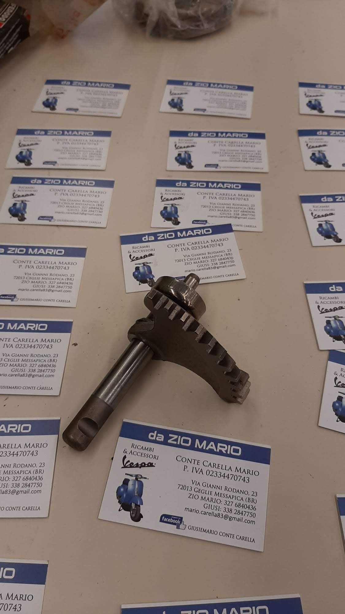 Settore avviamento della messa in moto per VESPA dal 1958 al 1963 millerighe VNA VNB VBA VBB