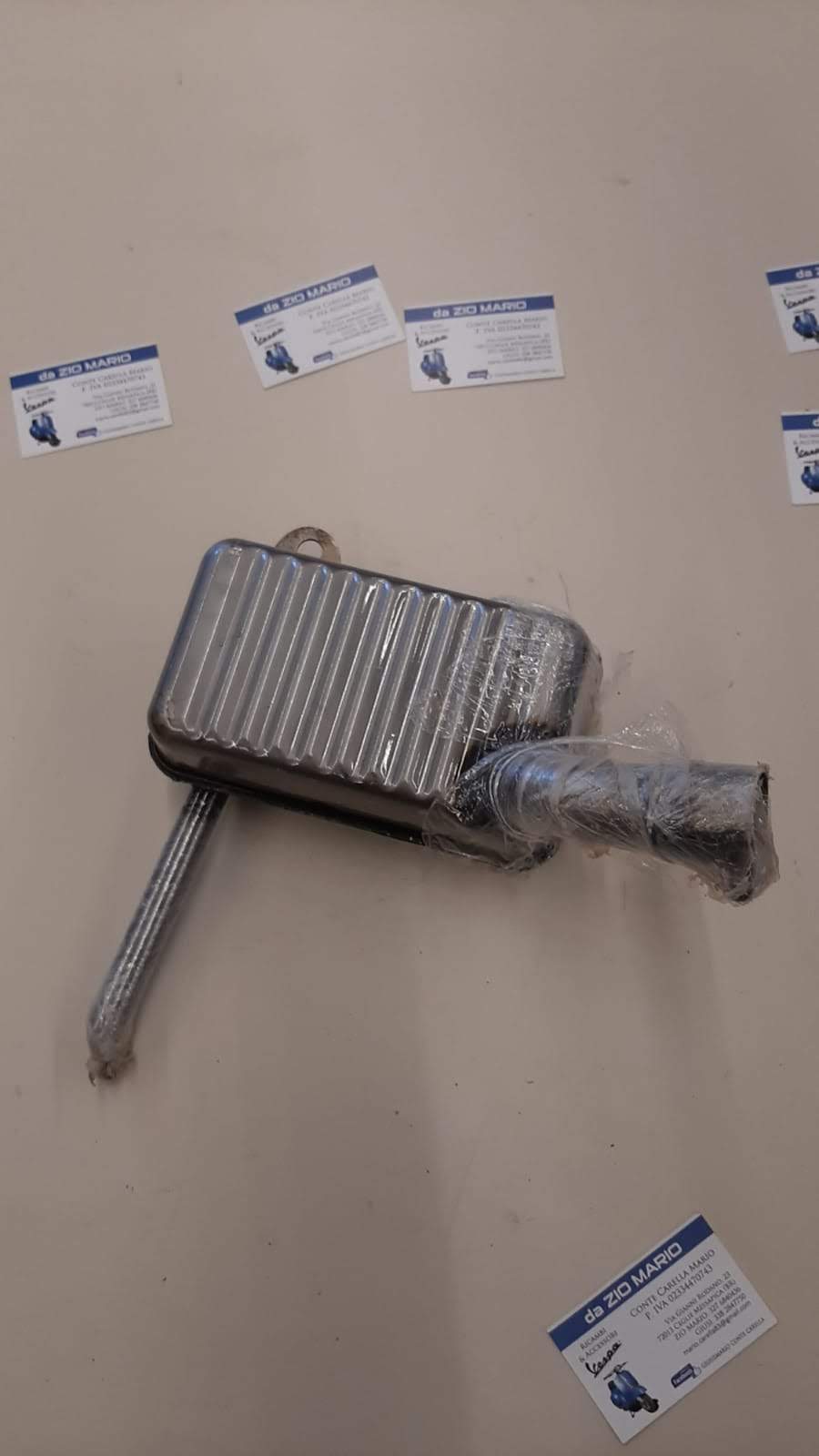 Marmitta nera per VESPA 125 1952 V33T U utilitaria 1953 FARO BASSO