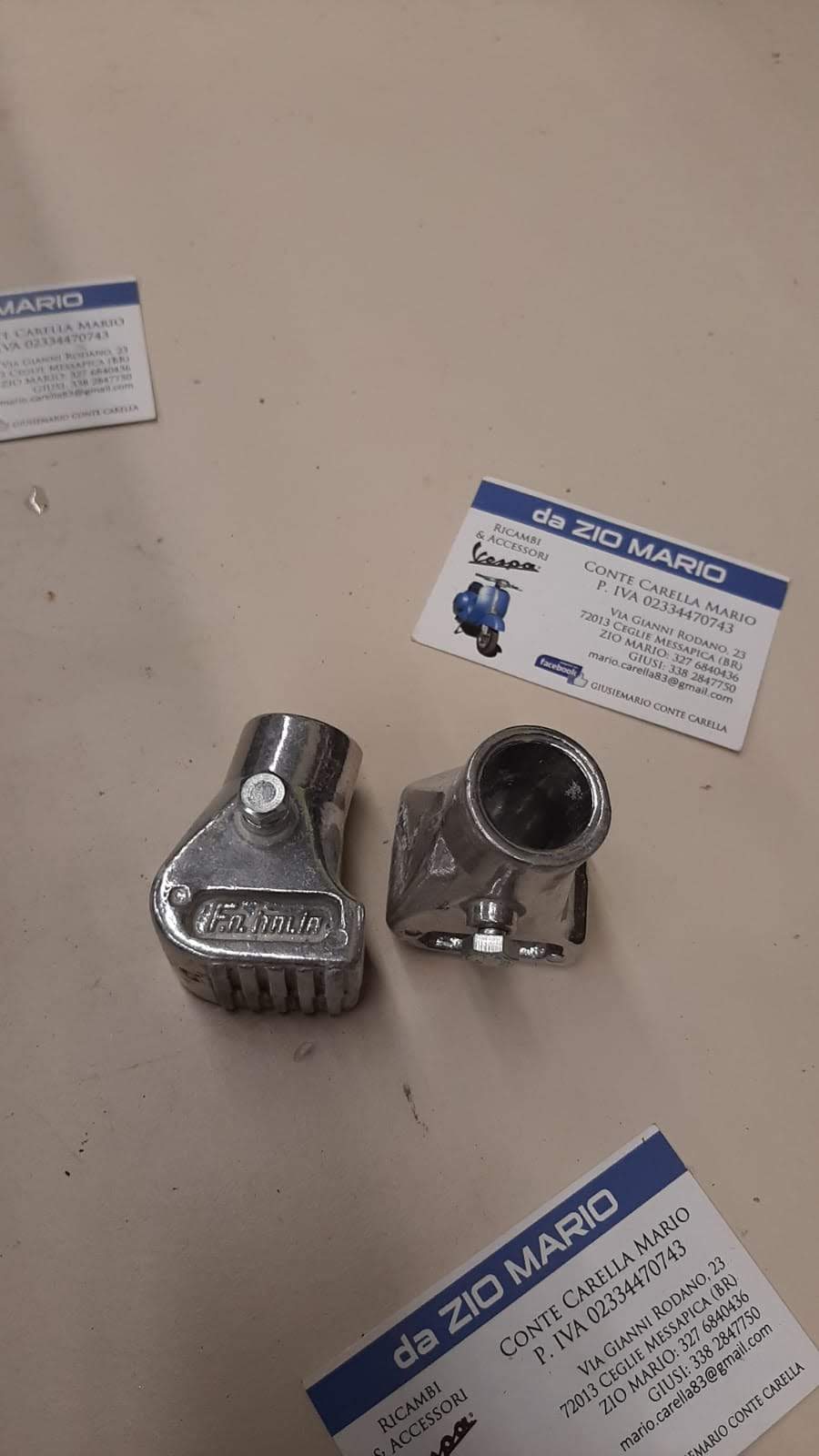 Scarpette cavalletto in allumino cromate SUPER SPRINT