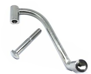 Staffa supporto specchio sinistro al manubrio completo di bullone per VESPA