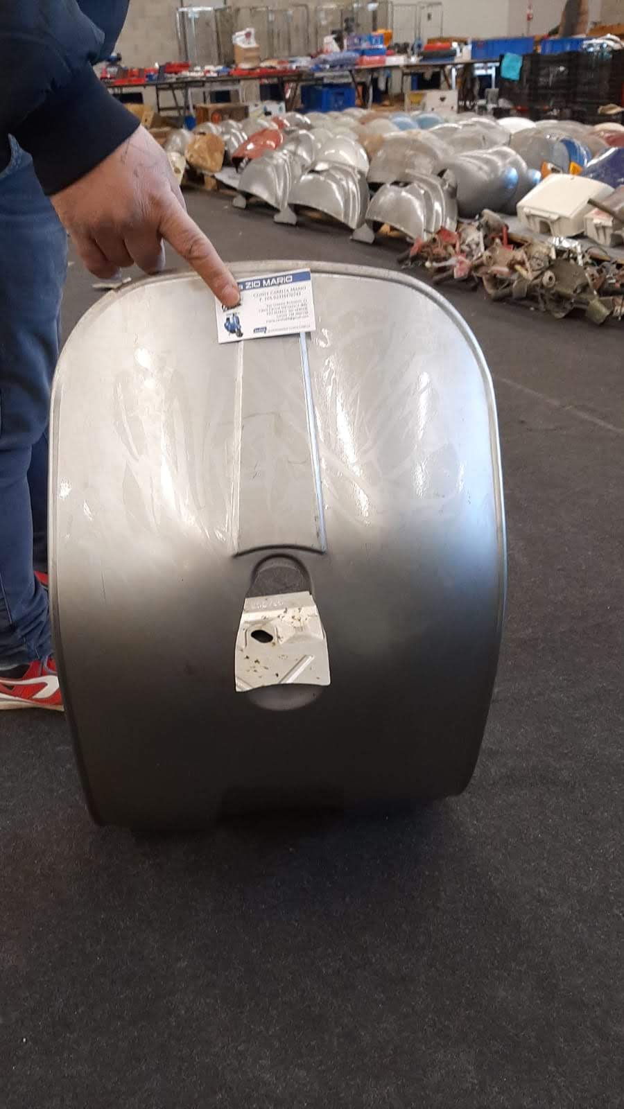 Scudo completo di pedana per VESPA 50 SPECIAL ELESTART faro quadro