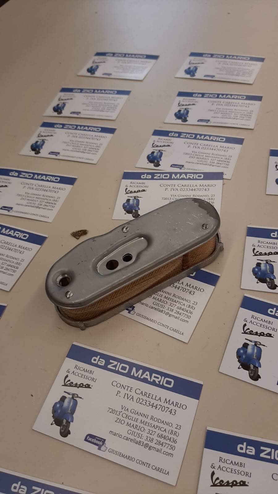 Filtro Aria Originale PIAGGIO per VESPA PX PE 125 150 200 cc. Scatalizzazione