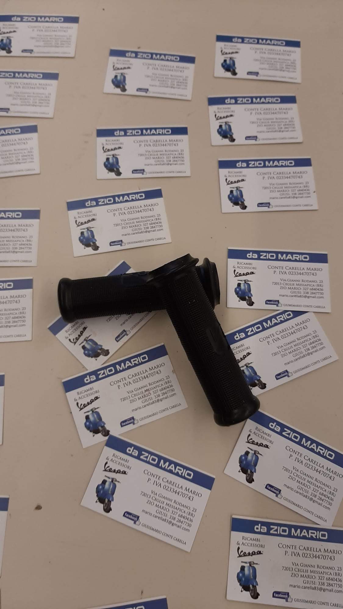 MANOPOLE nere per VESPA 150 50 90 125 cc. N L R SS PRIMAVERA anno1978