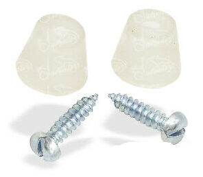 coppia bussole Bussoletta montaggio cresta fregio paraspruzzi parafango scocche portezioni per VESPA