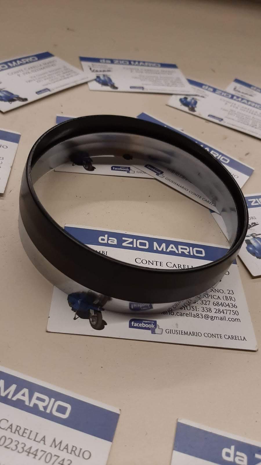 Kit revisione restauro NERO contachilometri VESPA PK XL PE PX ARCOBALENO CORNICE E PLASTICA