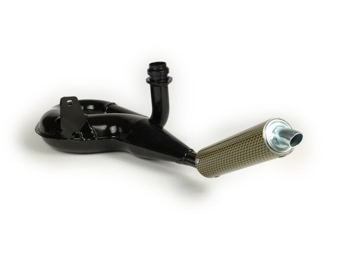 Marmitta serpentone SIMONINI NERA Vespa PX 125 T5
