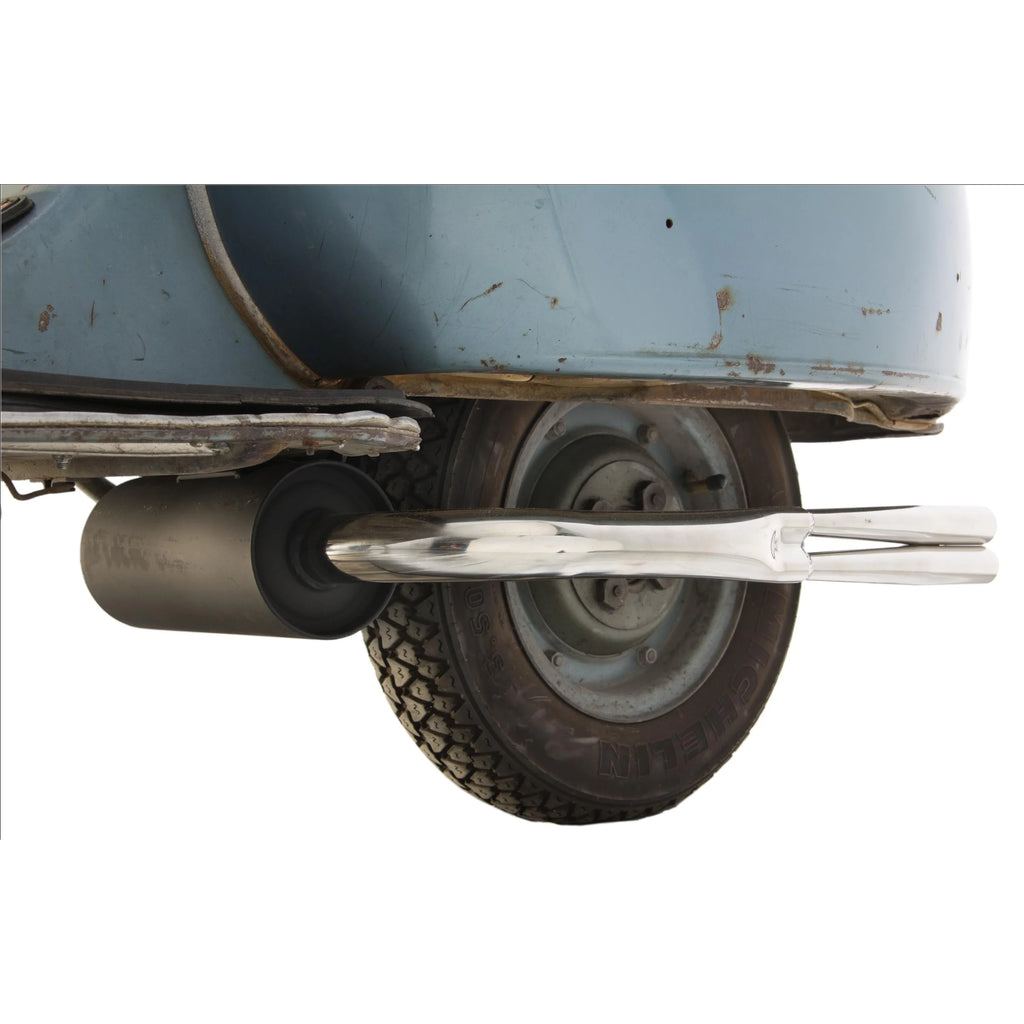 Marmitta vintage con scarico Vespa 80 125 150 PX PE VNA VNB TS SPRINT