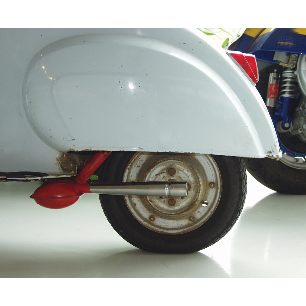Marmitta rossa tipo ABARTH Vespa 50 N L R SPECIAL con tubo cromato