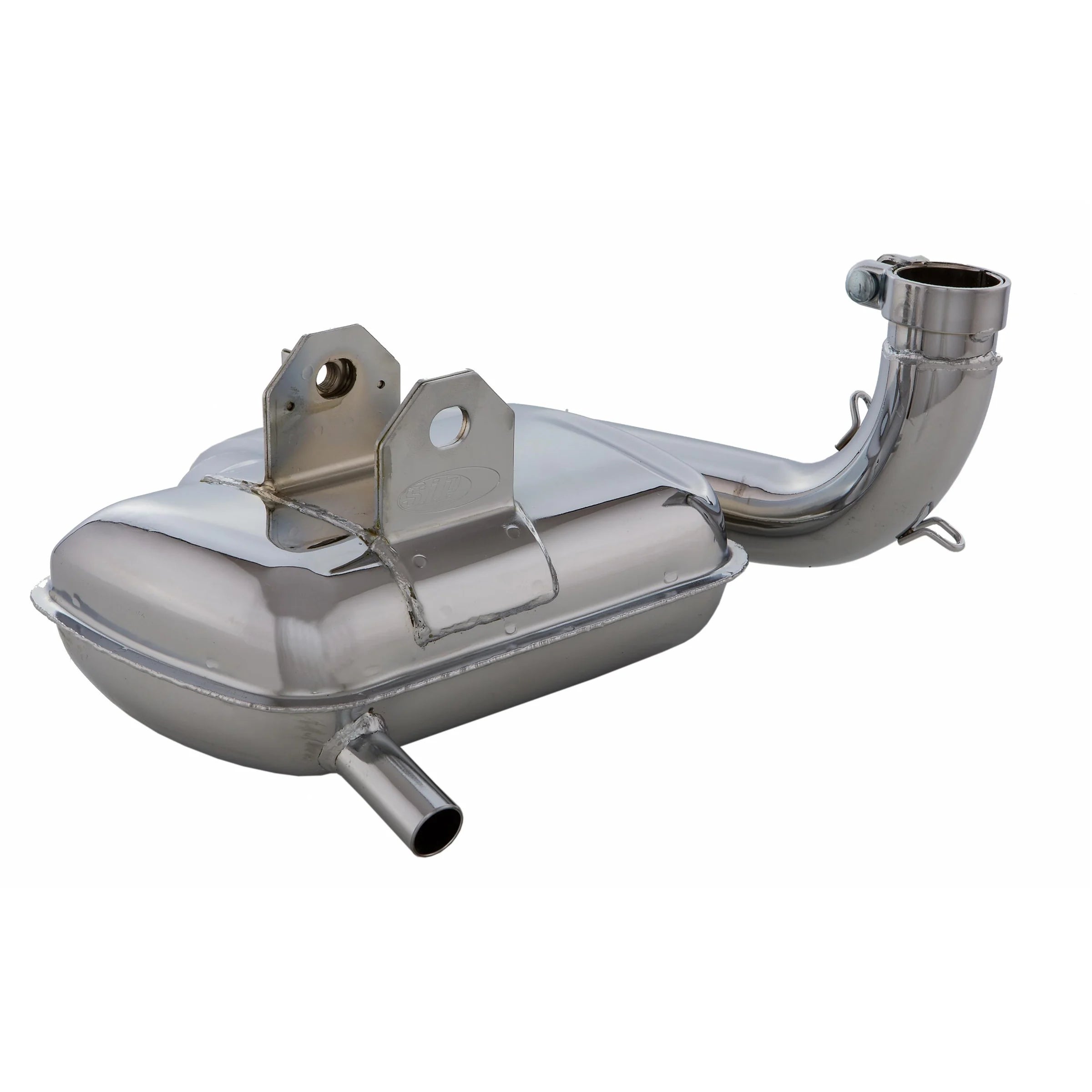 Marmitta espansione elebborata cromata Vespa PX  TS VNA VBA SPRINT