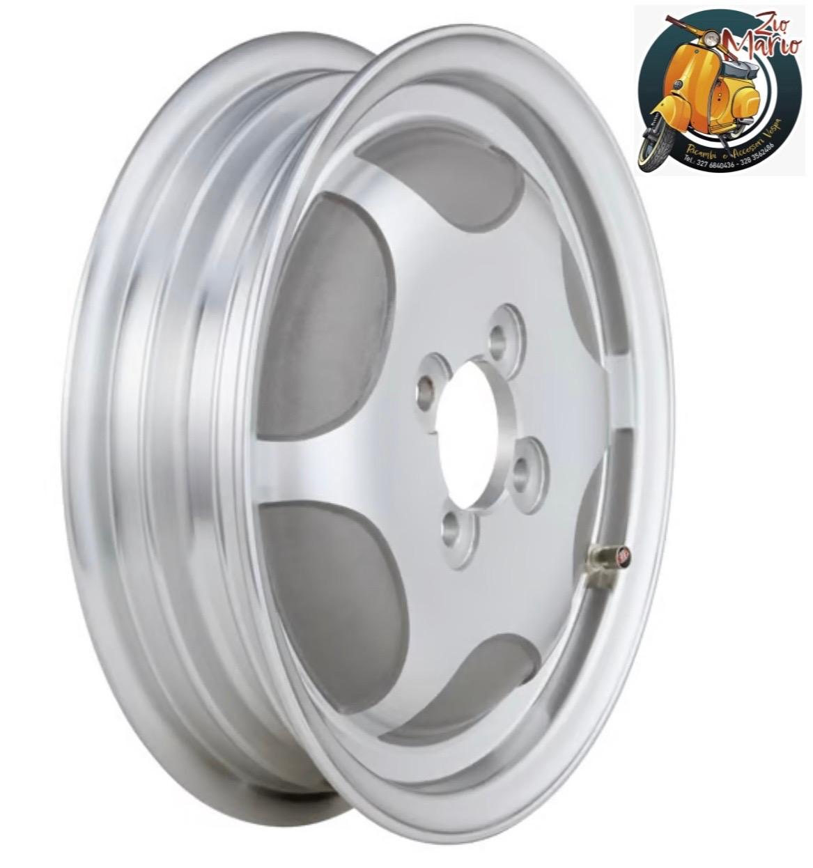 Cerchio in lega tubeless SIP 2.15-10 Vespa 150 GS VS1-4 - alluminio lucidato