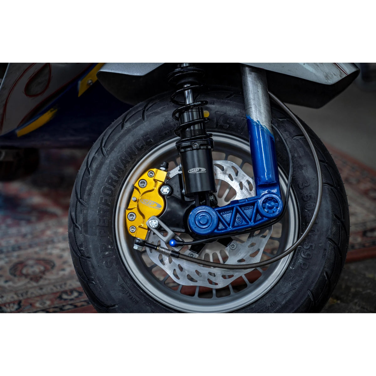 Ammortizzatore sospensione anteriore nero Vespa PX