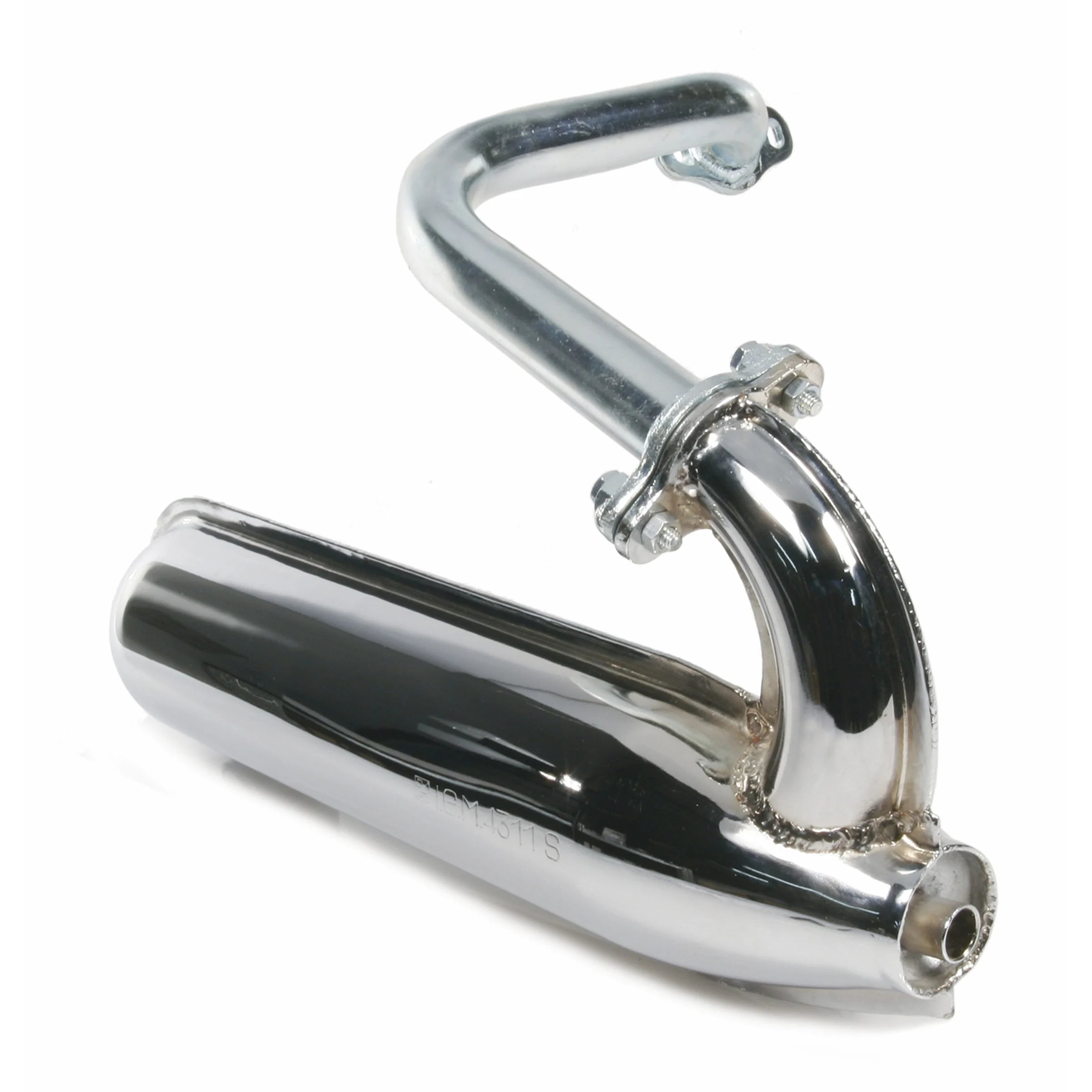 Marmitta banana per Vespa SS90 - SS50 CROMO