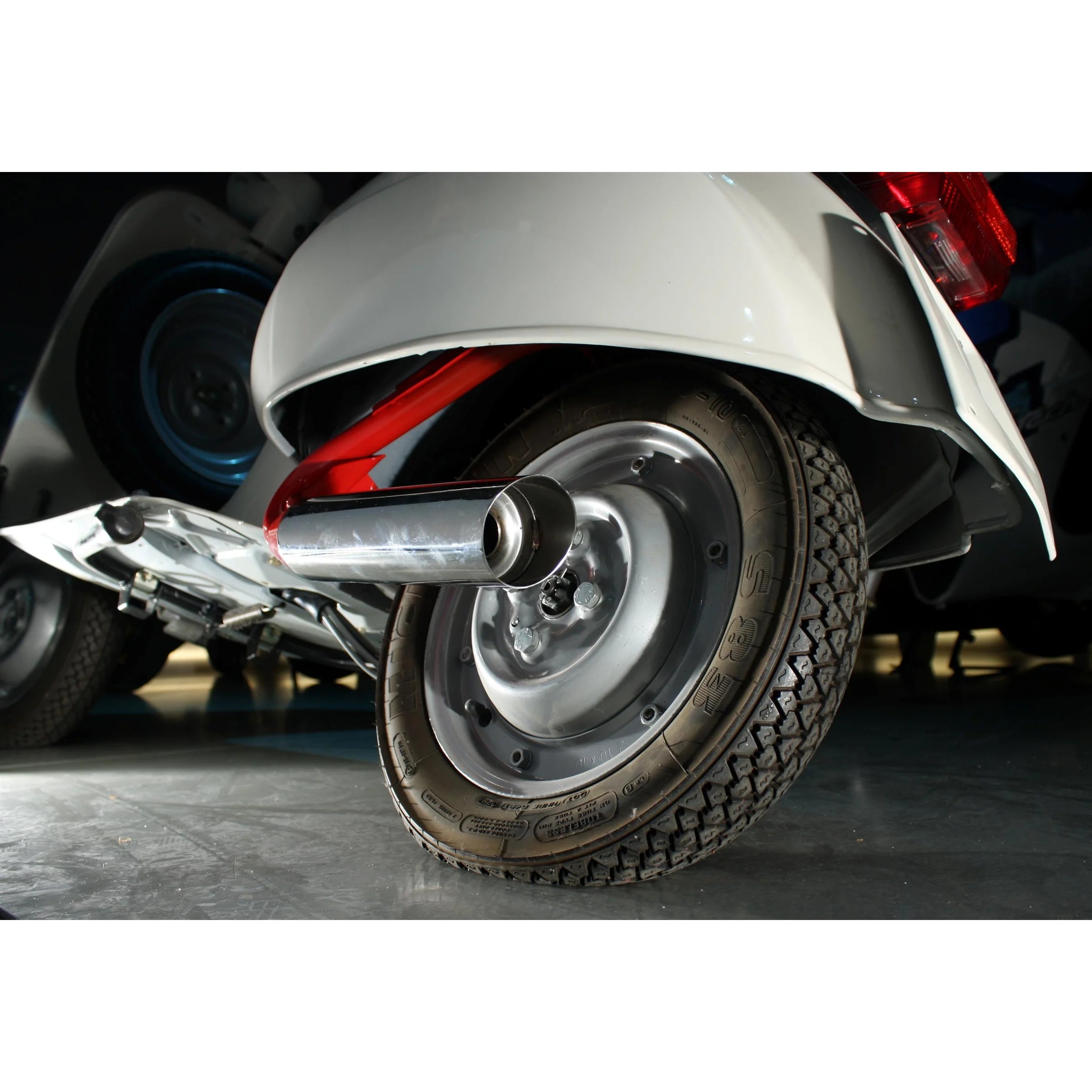 Marmitta sport pro cromata Vespa 50 90 125 N L R SPECIAL SS PRIMAVERA
